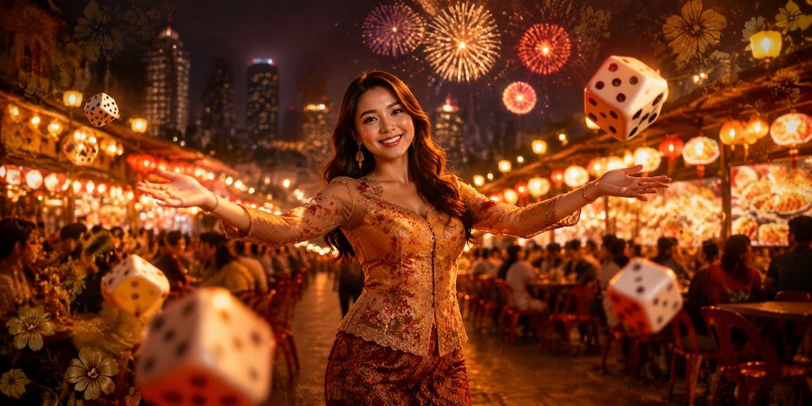 Permainan dadu digital dalam suasana kasino Kuala Lumpur moden