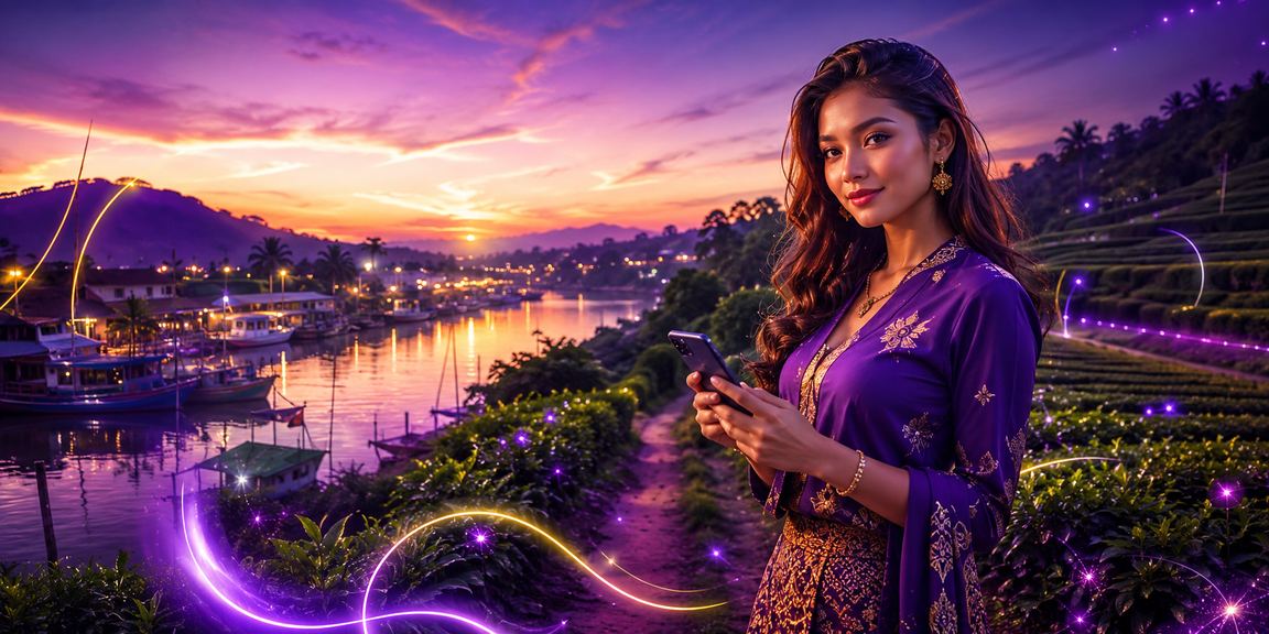 Pemain Malaysia bermain permainan kasino melalui telefon pintar